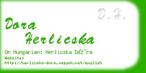 dora herlicska business card